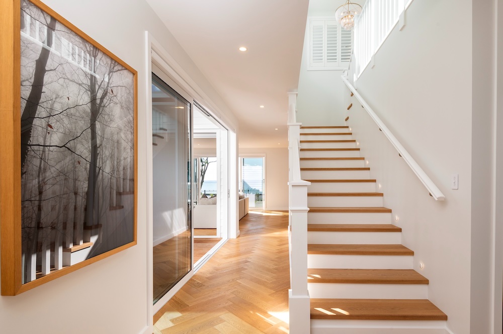 Architectural home staircase and interior design detail by Metro Homes Auckland